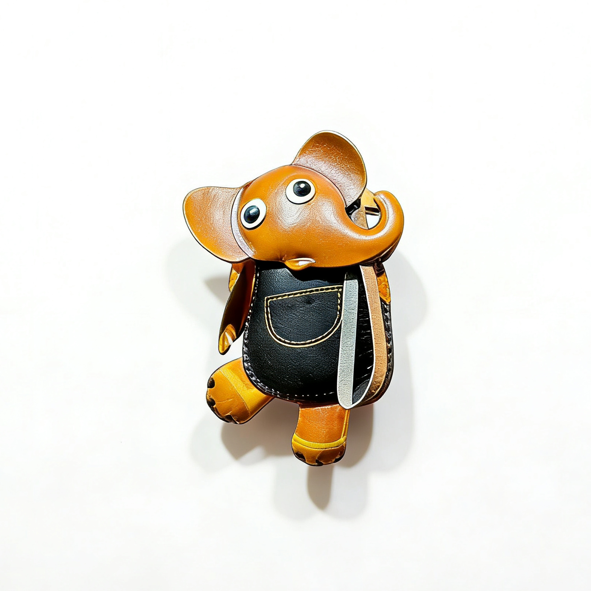 Handmade Leather Elephant Charm