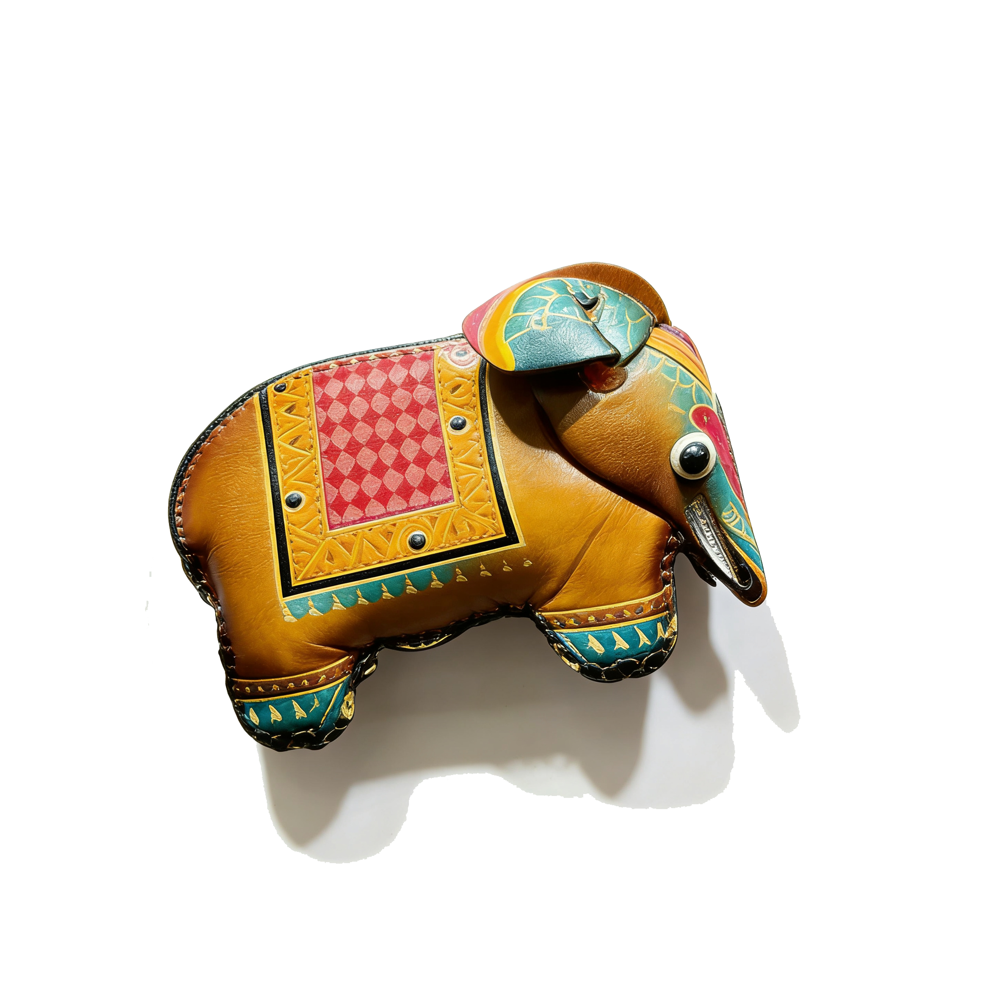 Handmade Leather Elephant Charm