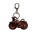 Handmade Leather Mini Motorcycle Keychain