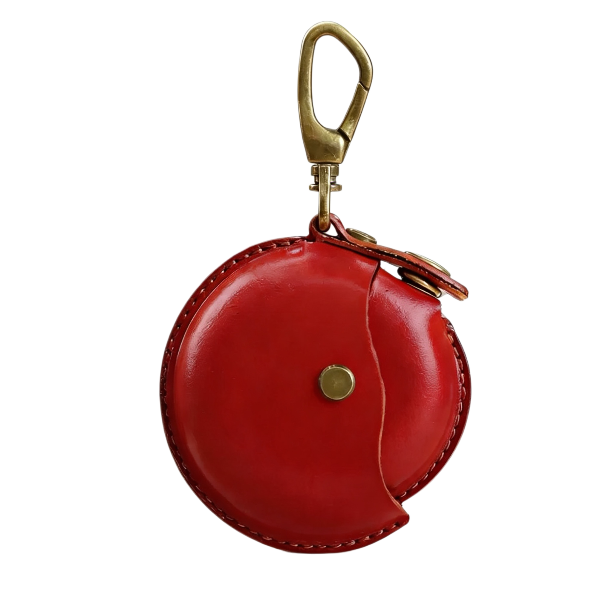 Handmade Leather Wireless Earbuds Case with Carabiner