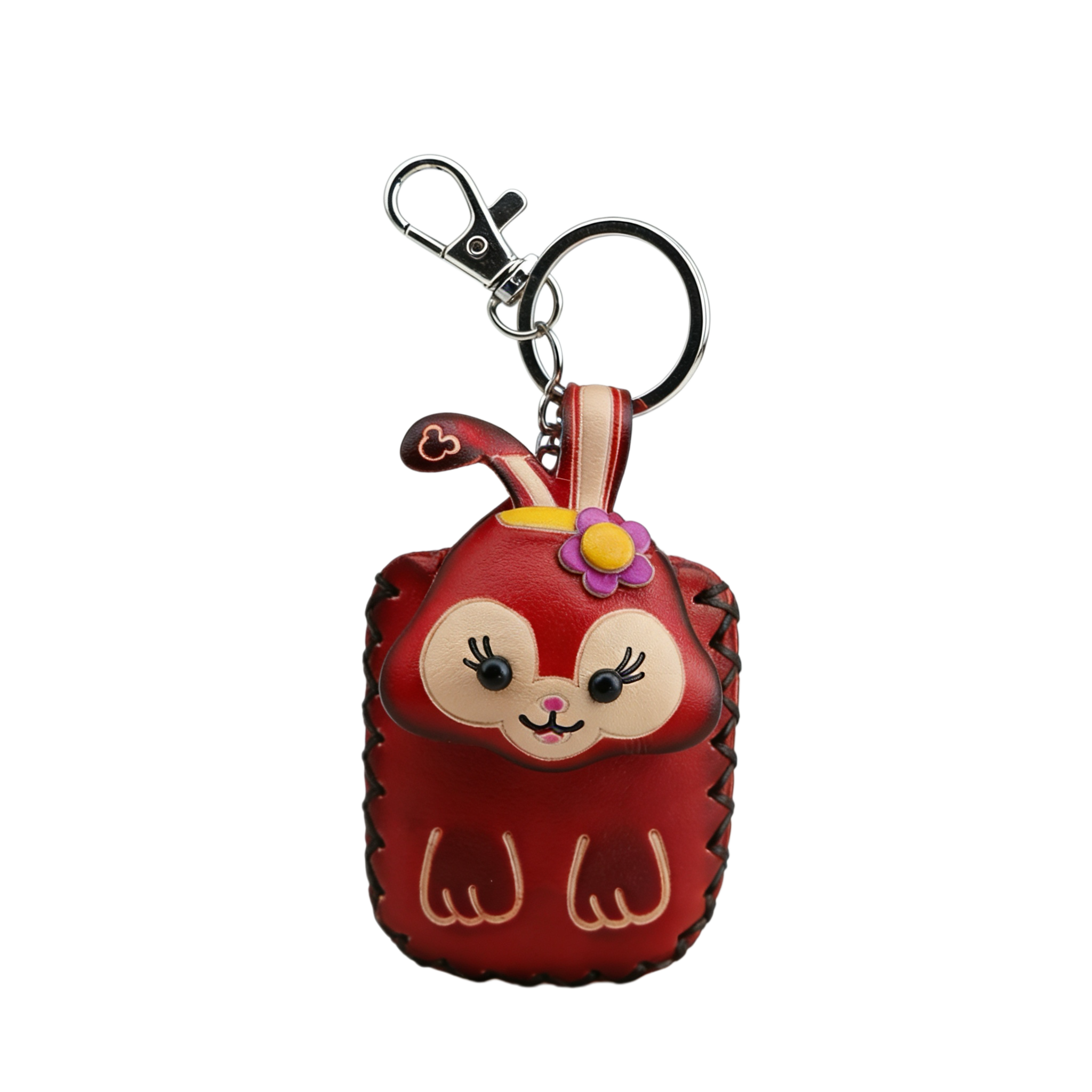 Genuine Leather Bunny Car Key Case