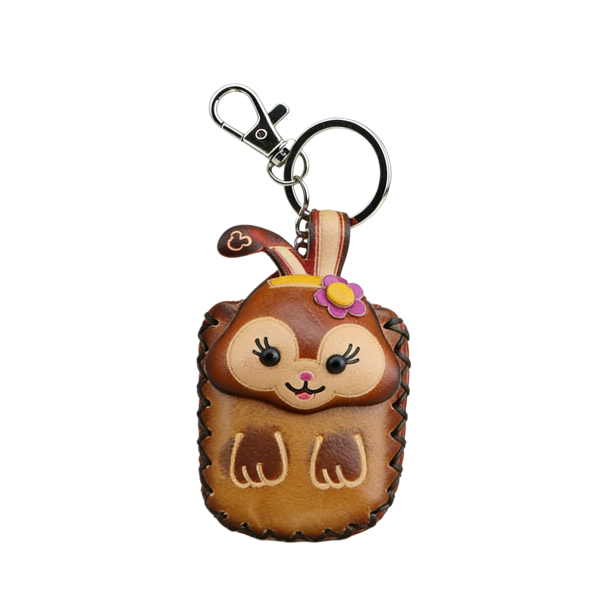 Genuine Leather Bunny Car Key Case