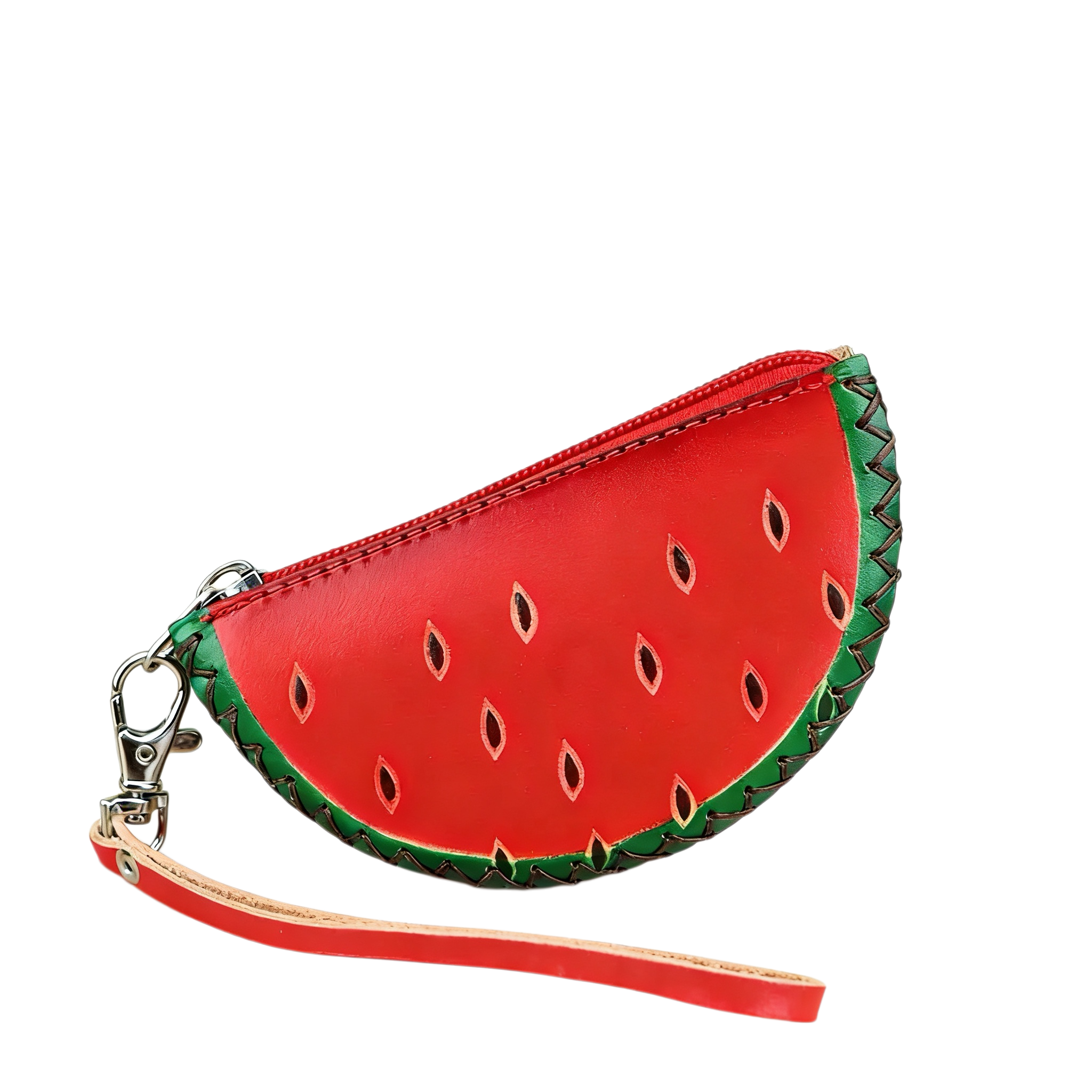 Watermelon Shape Leather Coin Purse