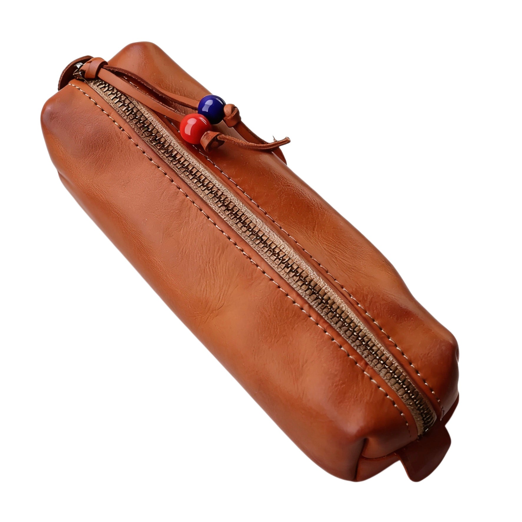 Artisanal Cowhide Multi-Use Pouch for Pens & Glasses